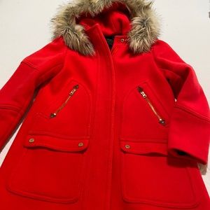 J Crew Chateaux Parka stadium cloth coat